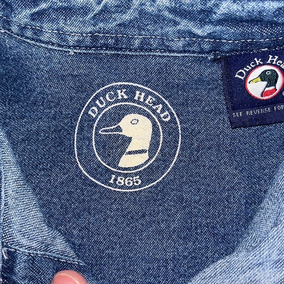 Vintage Duck Head Indigo Denim Shirt Such Amazing Quality Item, (8-10) - Picture 6 of 8